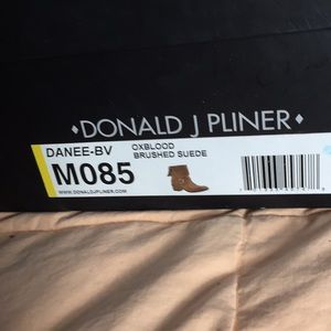 Donald J. Pliner Ox Blood Brushed Suede Boots